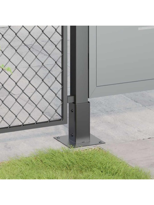 Podstavce pod sloupky čtvercové 4 ks antracit 61x61 mm