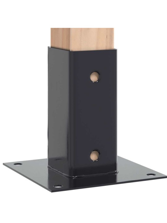 Podstavce pod sloupky čtvercové 4 ks antracit 61x61 mm