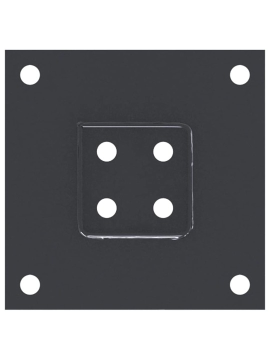 Podstavce pod sloupky čtvercové 4 ks antracit 61x61 mm