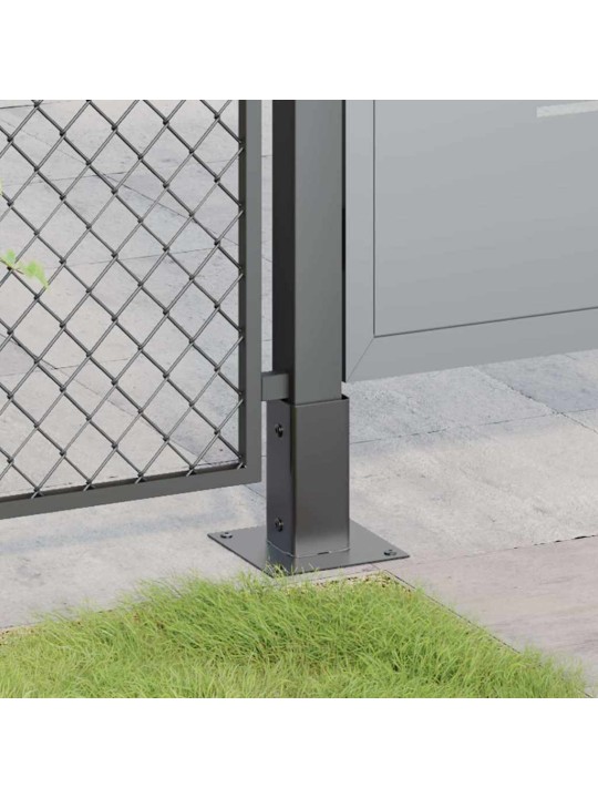 Podstavce pod sloupky čtvercové 4 ks antracit 61x61 mm