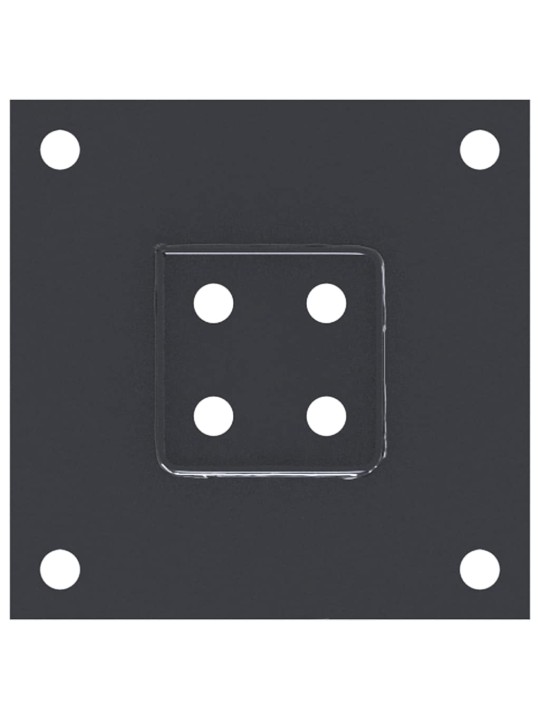 Podstavce pod sloupky čtvercové 4 ks antracit 61x61 mm