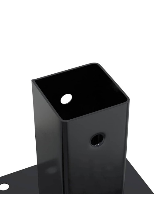 Podstavce pod sloupky čtvercové 4 ks antracit 61x61 mm