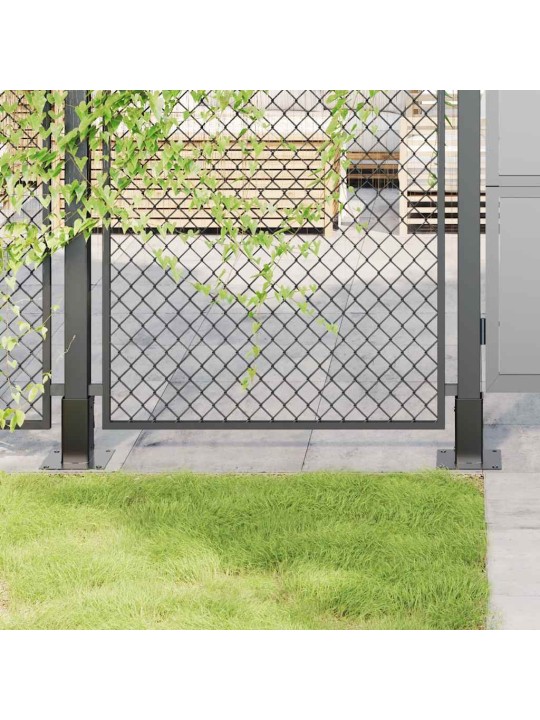 Podstavce pod sloupky čtvercové 4 ks antracit 61x61 mm