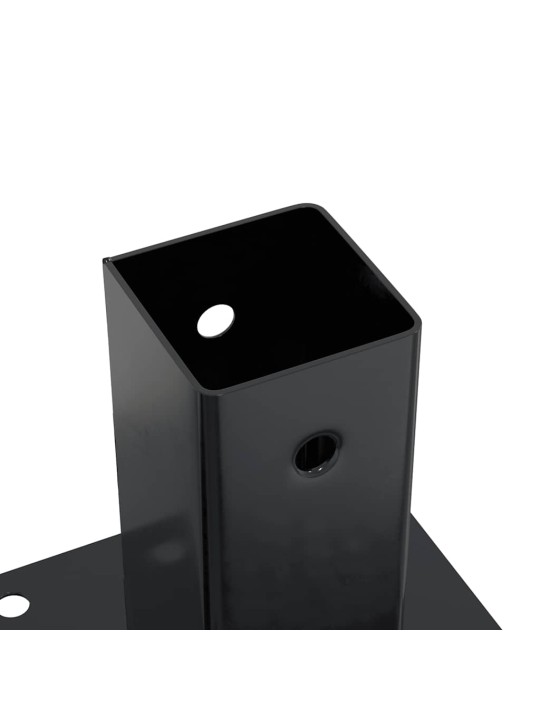 Podstavce pod sloupky čtvercové 4 ks antracit 71x71 mm