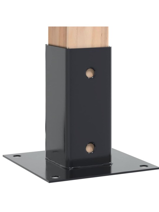 Podstavce pod sloupky čtvercové 12 ks antracit 71x71 mm
