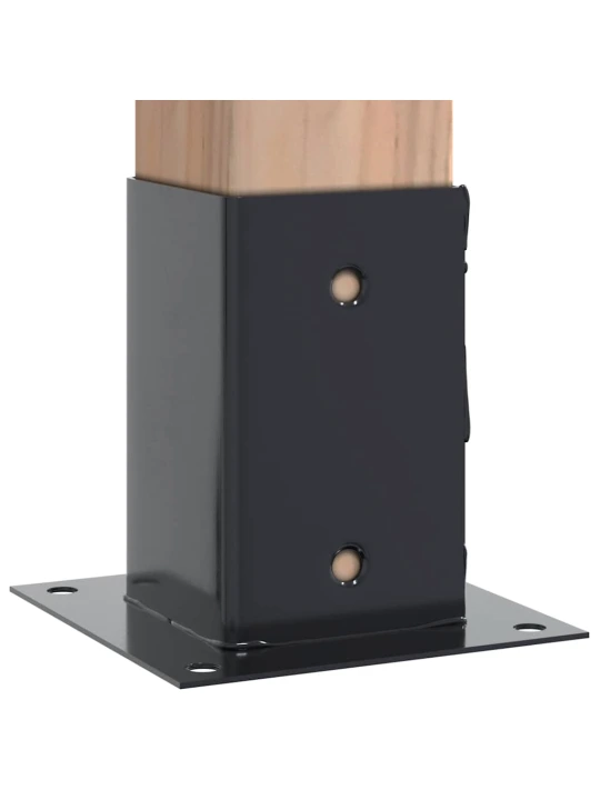 Podstavce pod sloupky čtvercové 4 ks antracit 81x81 mm