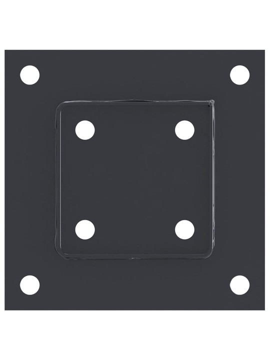 Podstavce pod sloupky čtvercové 4 ks antracit 81x81 mm