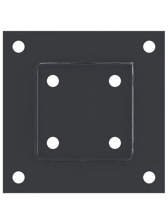 Podstavce pod sloupky čtvercové 4 ks antracit 81x81 mm