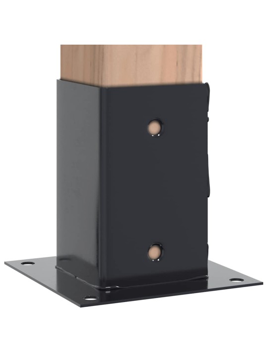 Podstavce pod sloupky čtvercové 12 ks antracit 81x81 mm