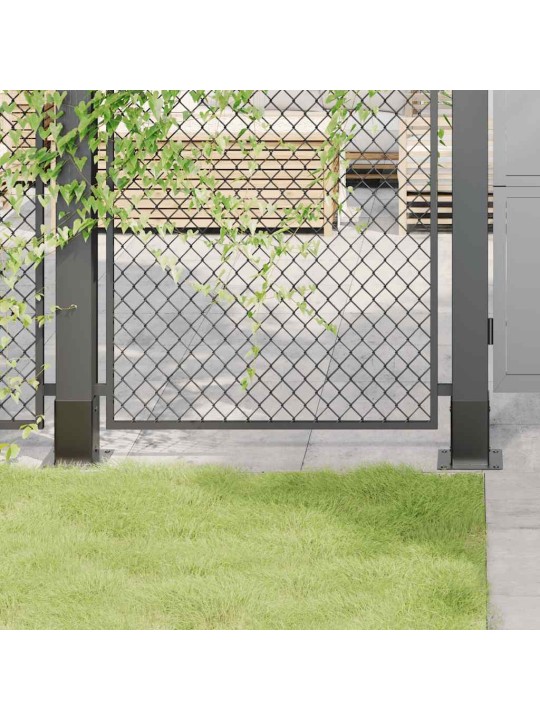 Podstavce pod sloupky čtvercové 12 ks antracit 81x81 mm