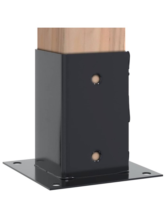 Podstavce pod sloupky čtvercové 4 ks antracit 91x91 mm