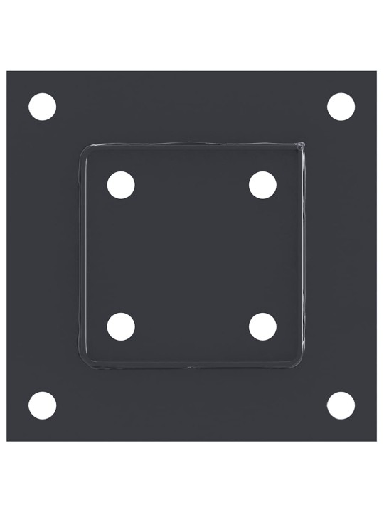 Podstavce pod sloupky čtvercové 4 ks antracit 91x91 mm