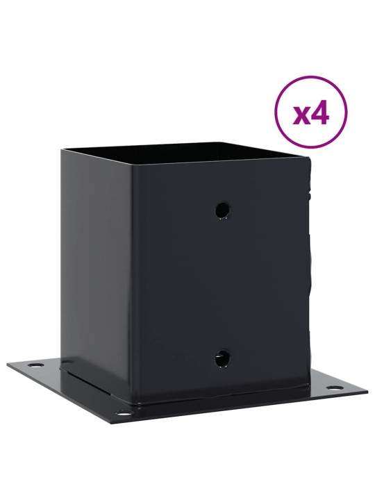 Podstavce pod sloupky čtvercové 4 ks antracit 101x101 mm