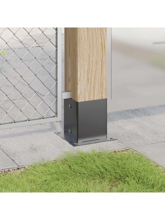 Podstavce pod sloupky čtvercové 12 ks antracit 121x121 mm