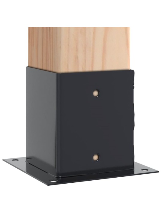 Podstavce pod sloupky čtvercové 12 ks antracit 121x121 mm