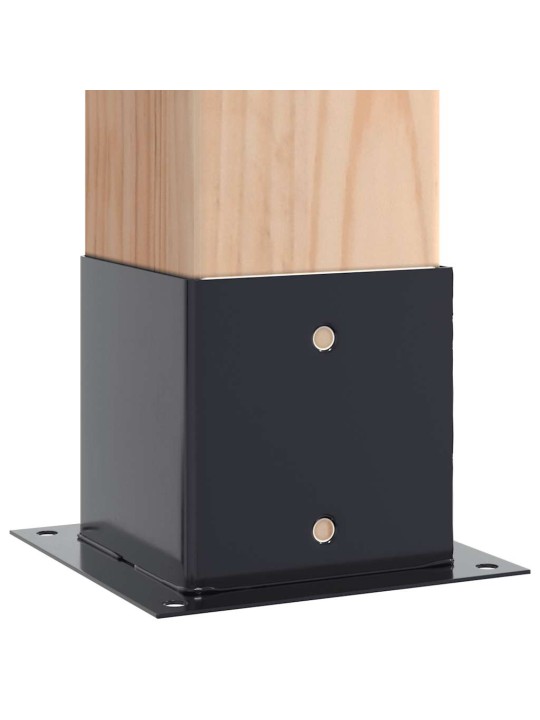 Podstavce pod sloupky čtvercové 4 ks antracit 141x141 mm