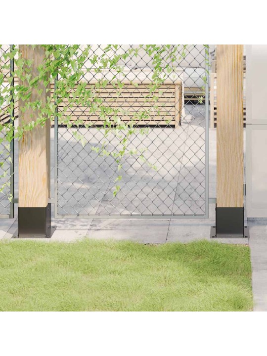Podstavce pod sloupky čtvercové 4 ks antracit 141x141 mm