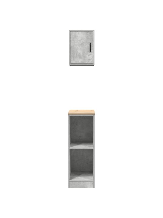 Garážové skříně 2 ks beton grey kompozitní dřevo