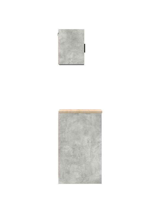 Garážové skříně 2 ks beton grey kompozitní dřevo