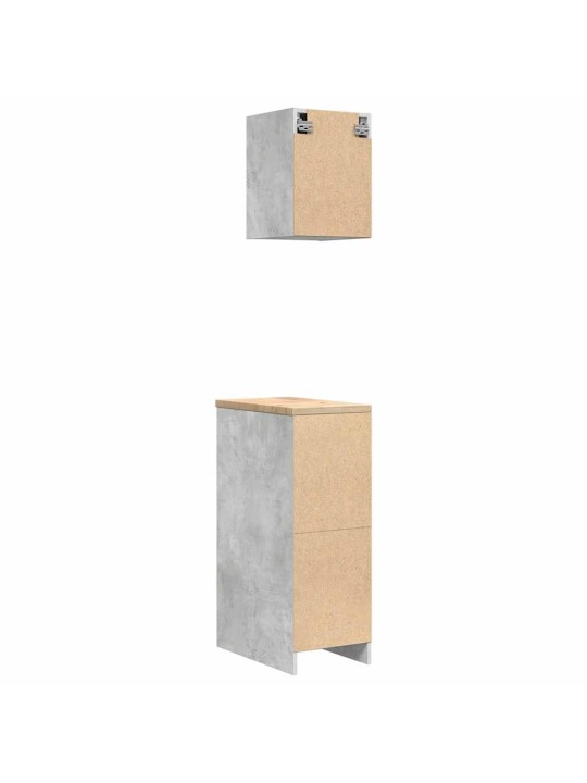 Garážové skříně 2 ks beton grey kompozitní dřevo
