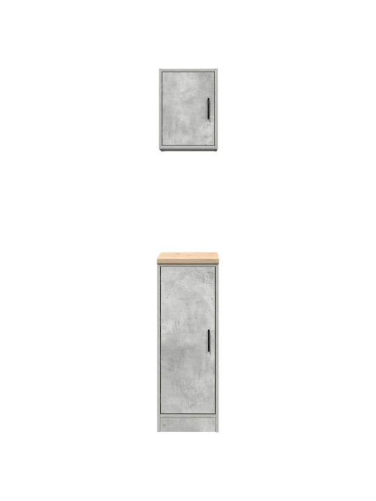 Garážové skříně 2 ks beton grey kompozitní dřevo