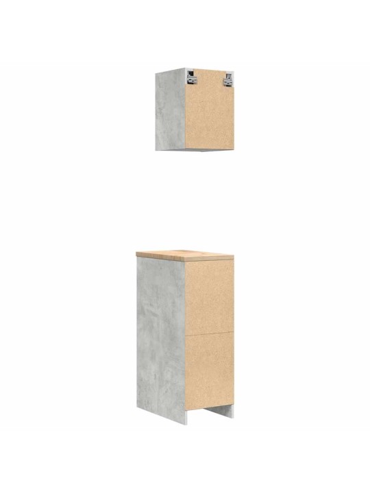 Garážové skříně 2 ks beton grey kompozitní dřevo