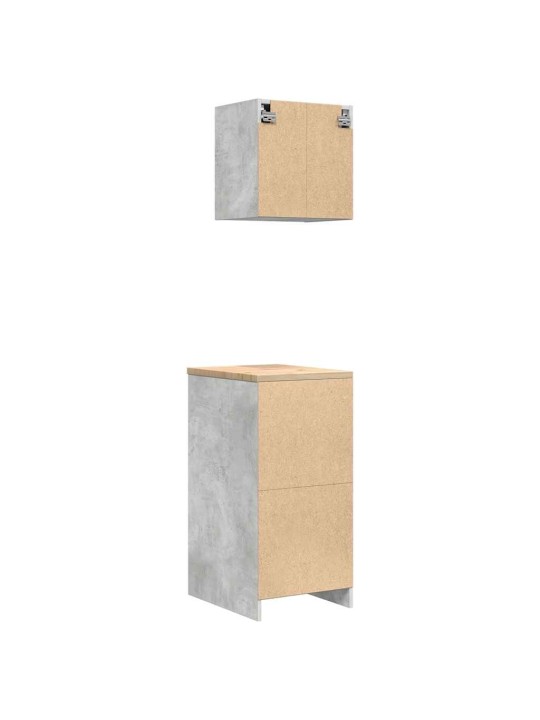 Garážové skříně 2 ks beton grey kompozitní dřevo