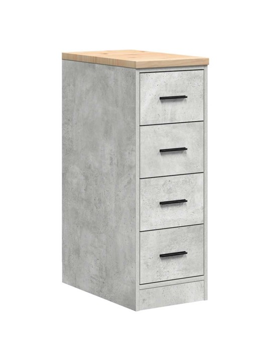 Garážové skříně 2 ks beton grey kompozitní dřevo