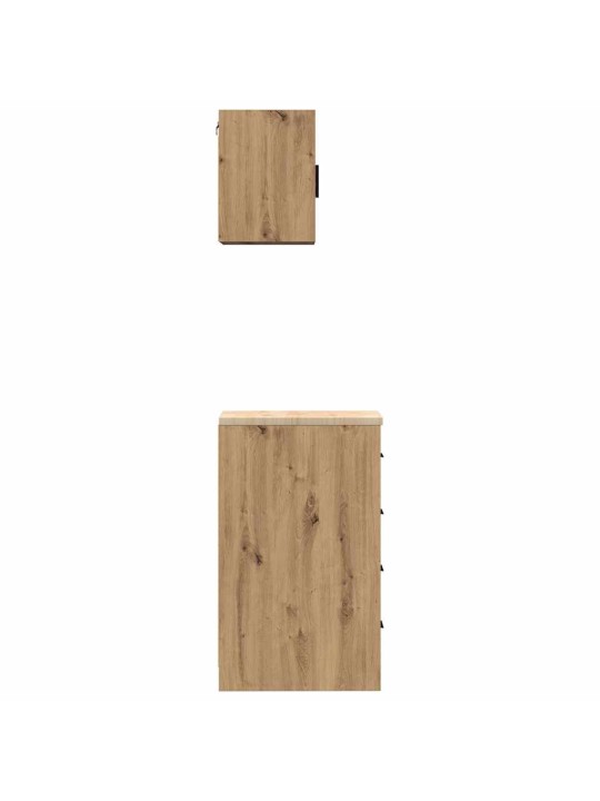 Garážové skříně 2 ks dub artisan kompozitní dřevo