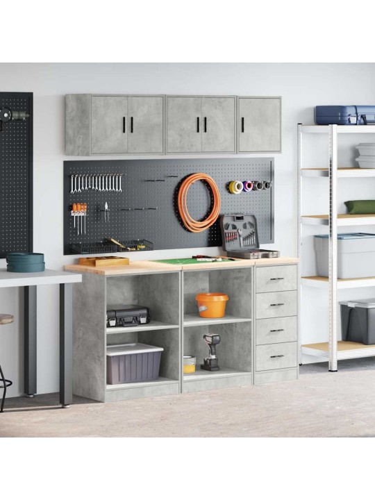 Garážové skříně 6 ks beton grey kompozitní dřevo