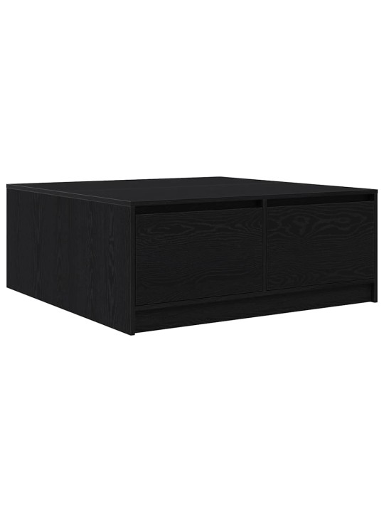 Konferenční stolek se zásuvkami dub černý 100x100x40 cm
