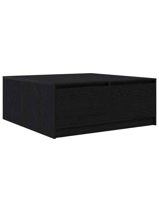 Konferenční stolek se zásuvkami dub černý 100x100x40 cm