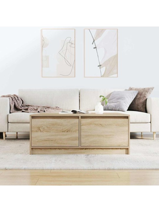 Konferenční stolek se zásuvkami sonoma dub 100x100x40 cm