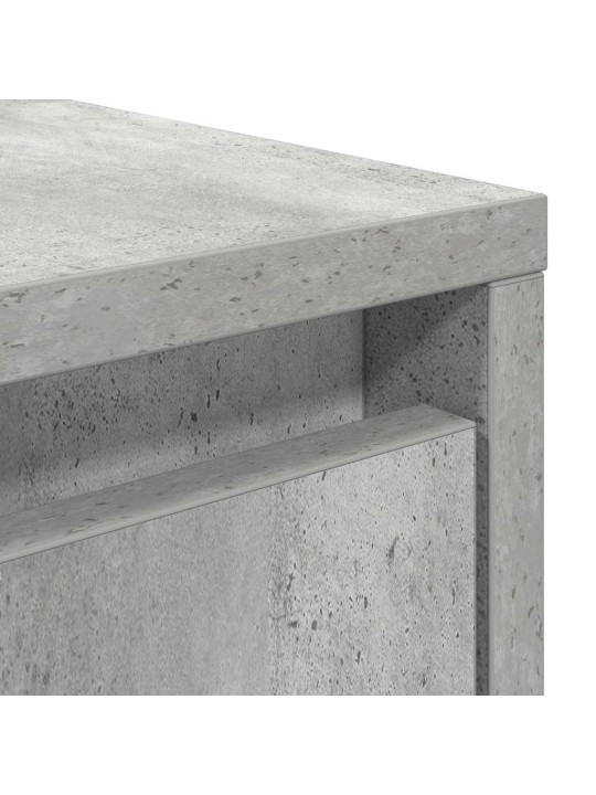 Konferenční stolek se zásuvkami betonová šedá 100x100x40 cm