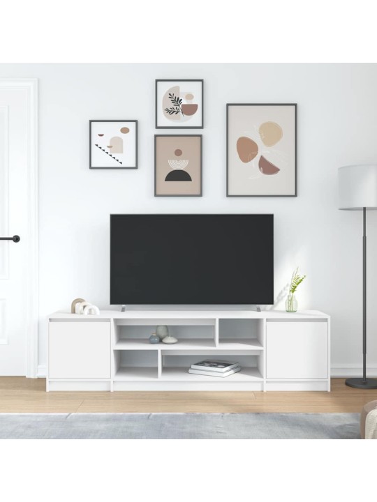 Tv skříňka bílá 188,5x41x50 cm kompozitní dřevo
