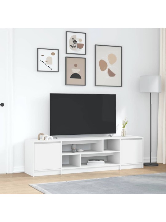 Tv skříňka bílá 188,5x41x50 cm kompozitní dřevo