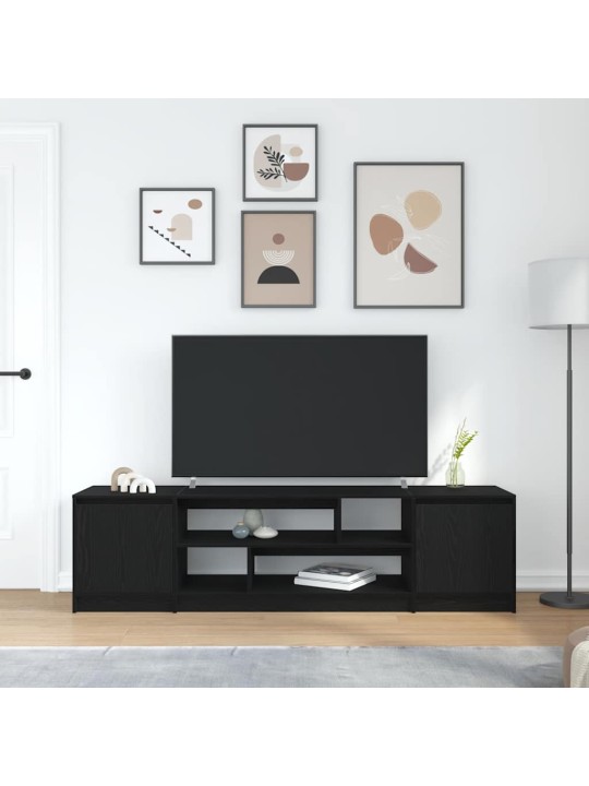 Tv skříňka černý dub 188,5x41x50 cm kompozitní dřevo