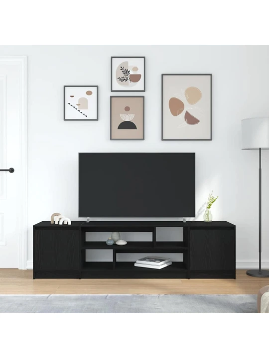Tv skříňka černý dub 188,5x41x50 cm kompozitní dřevo