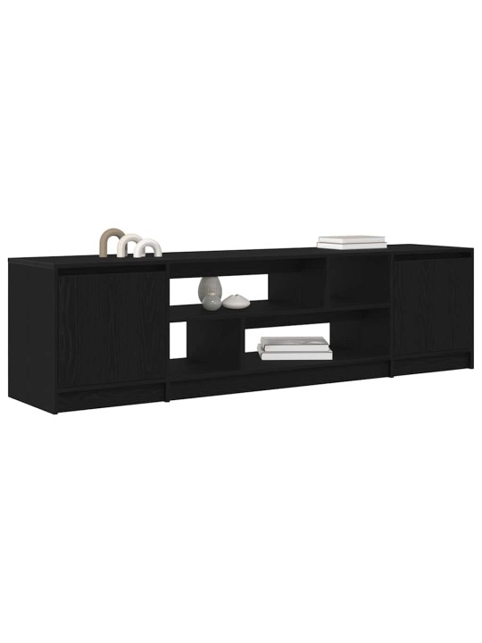 Tv skříňka černý dub 188,5x41x50 cm kompozitní dřevo