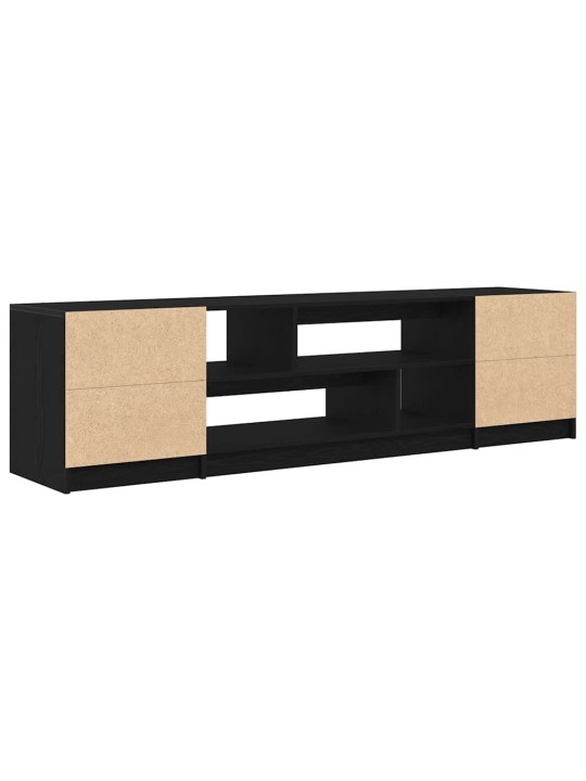 Tv skříňka černý dub 188,5x41x50 cm kompozitní dřevo