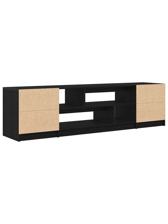 Tv skříňka černý dub 188,5x41x50 cm kompozitní dřevo