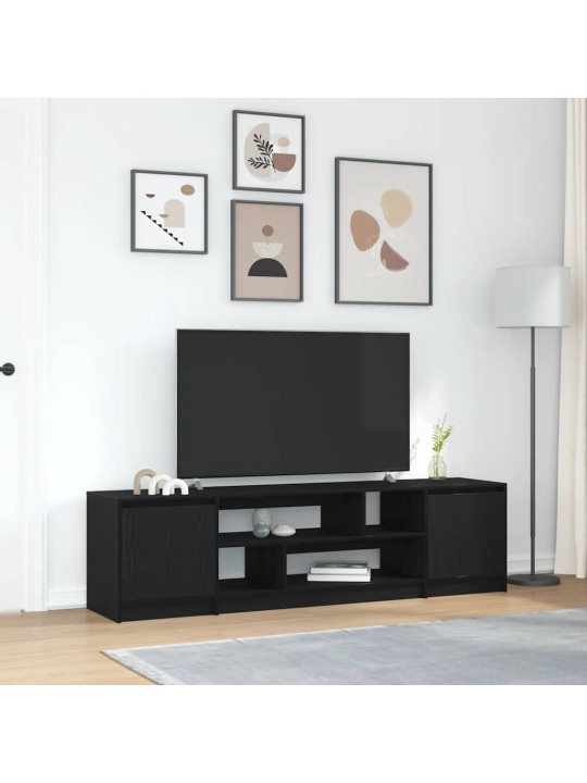 Tv skříňka černý dub 188,5x41x50 cm kompozitní dřevo