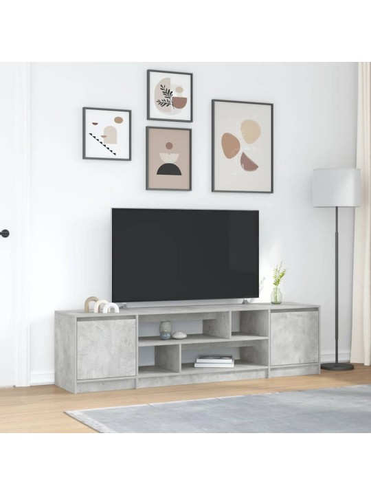 Tv skříňka betonově šedá 188,5x41x50 cm kompozitní dřevo
