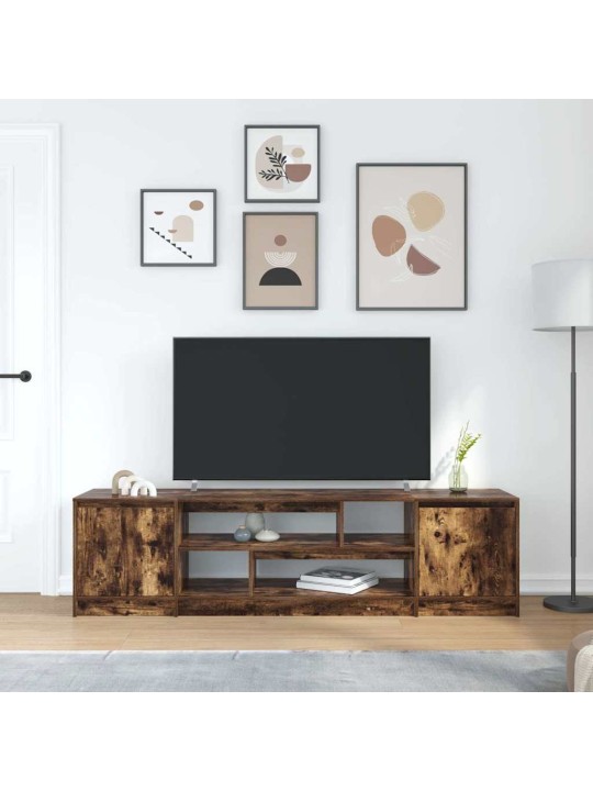 Tv skříňka kouřový dub 188,5x41x50 cm kompozitní dřevo