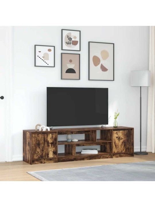 Tv skříňka kouřový dub 188,5x41x50 cm kompozitní dřevo