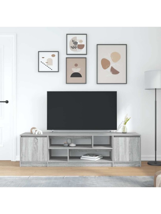 Tv skříňka šedá sonoma 188,5x41x50 cm kompozitní dřevo