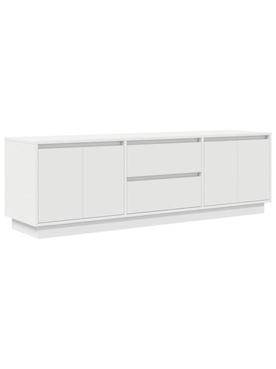 Tv skříňka s led osvětlením bílá 160,5x41x50 cm