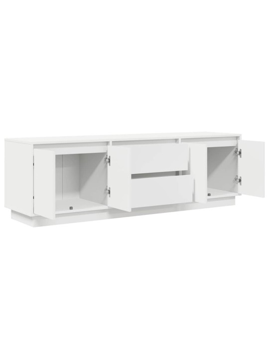 Tv skříňka s led osvětlením bílá 160,5x41x50 cm