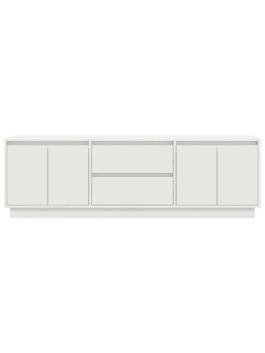 Tv skříňka s led osvětlením bílá 160,5x41x50 cm