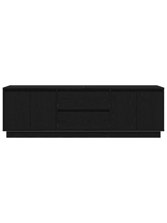 Tv skříňka s led osvětlením černý dub 160,5x41x50 cm